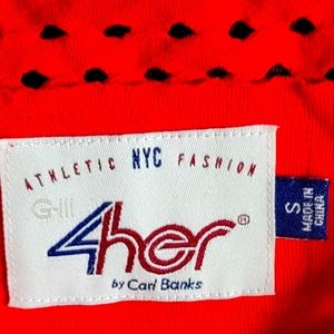 Women's Chicago Blackhawks mesh red,  long sleeve scoop neck shirt